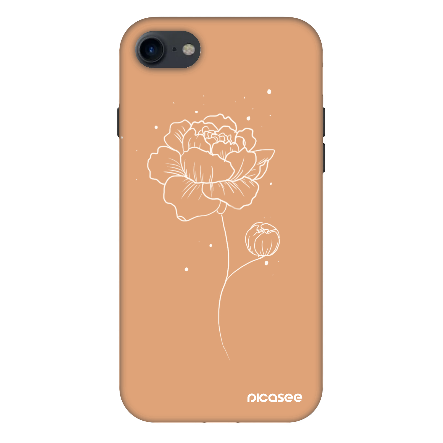 Picasee Fashion Case pentru Apple iPhone 8 - Peonies