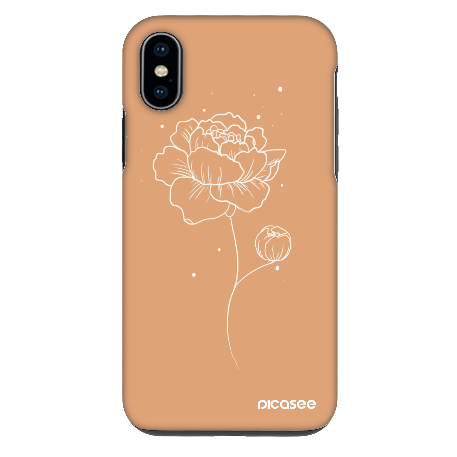 Picasee Fashion Case pentru Apple iPhone X/XS - Peonies