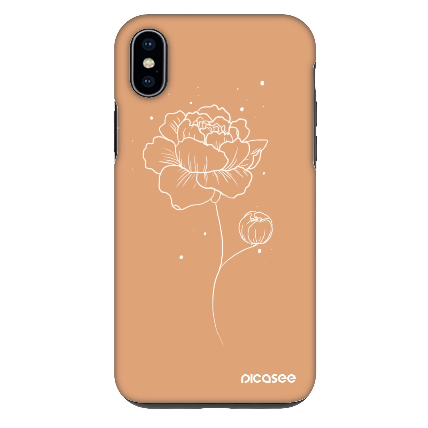 Picasee Fashion Case pentru Apple iPhone XS Max - Peonies