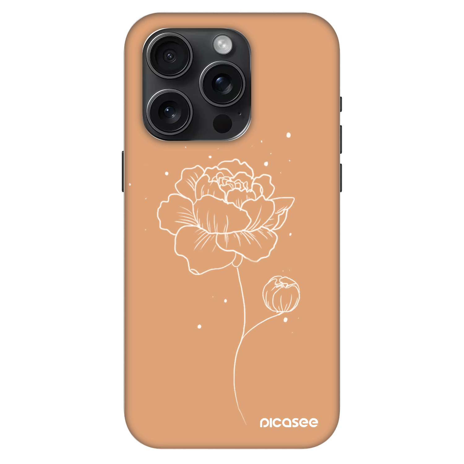 Picasee Fashion Case MagSafe pentru Apple iPhone 15 Pro - Peonies