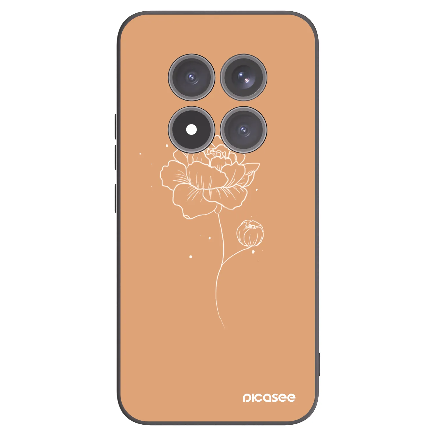 Picasee husă neagră din silicon pentru Xiaomi Redmi Note 15 Pro+ - Peonies