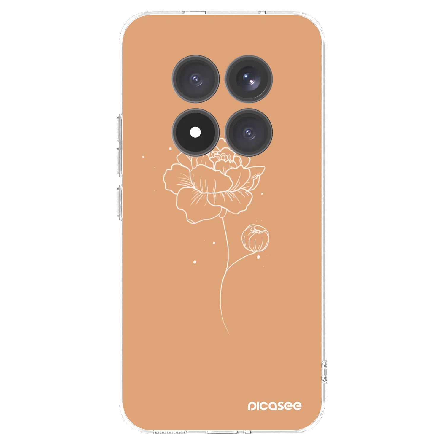 Picasee husă transparentă din silicon pentru Xiaomi Redmi Note 15 Pro+ - Peonies