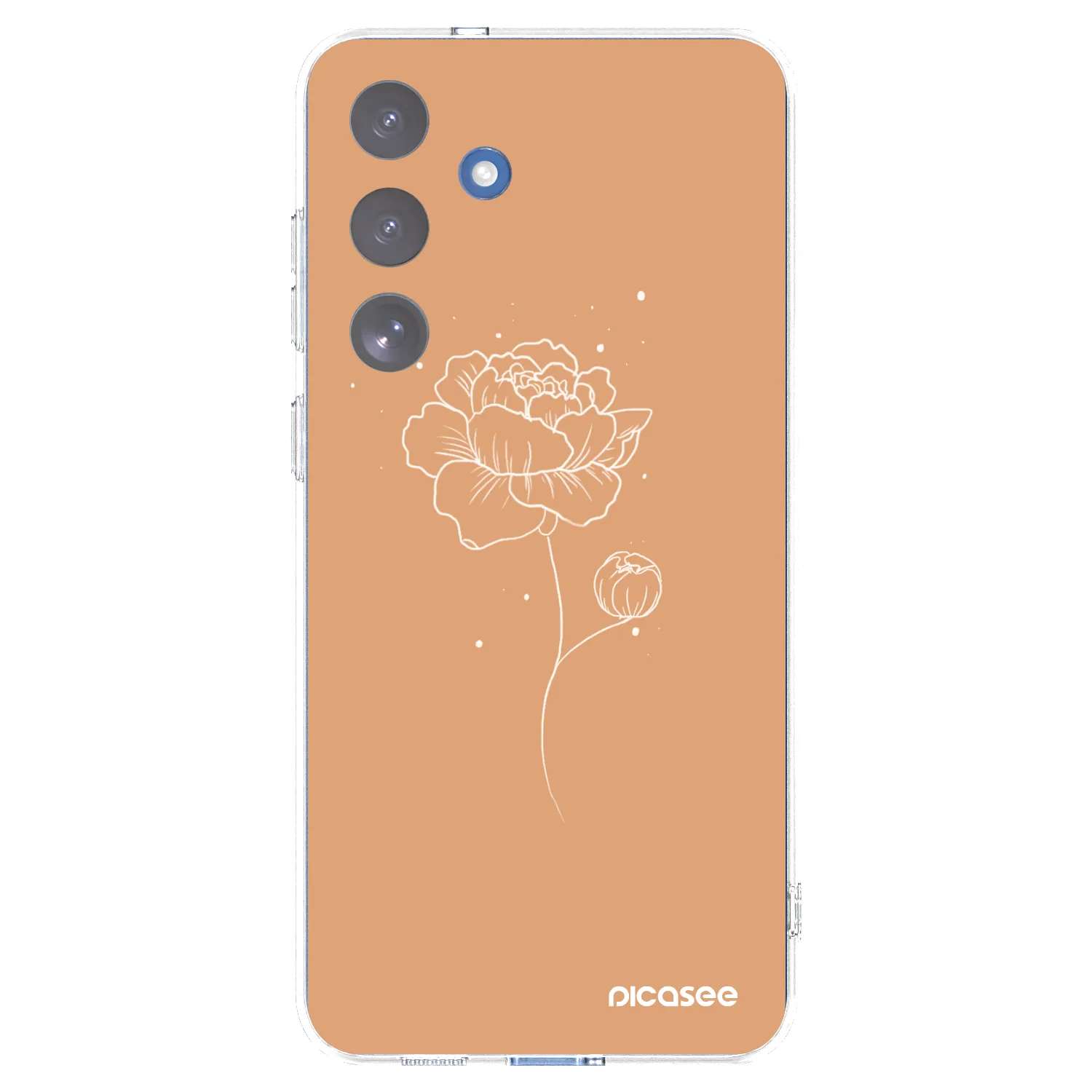 Picasee husă transparentă din silicon pentru Samsung Galaxy S25 FE 5G - Peonies