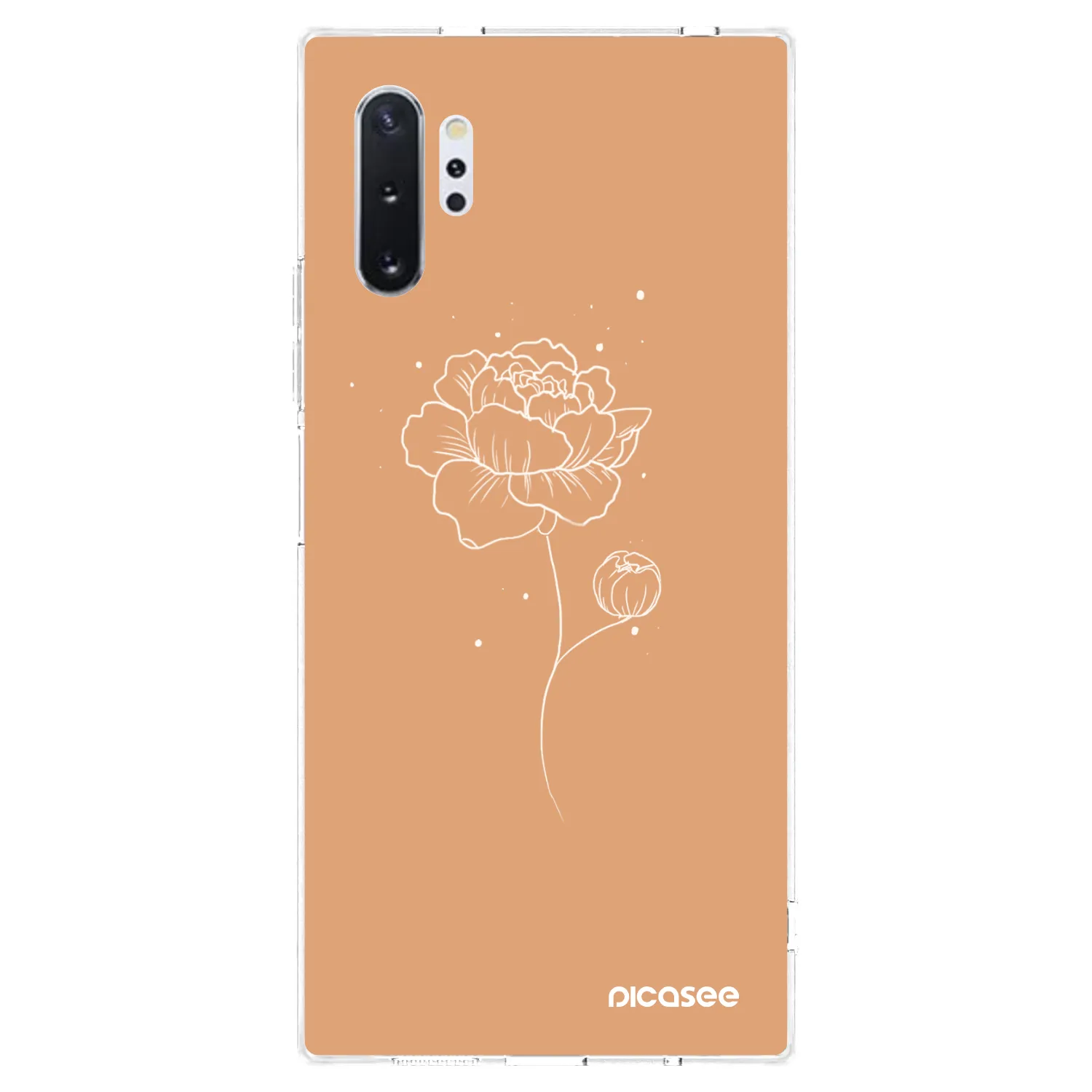 Picasee husă transparentă din silicon pentru Samsung Galaxy Note 10+ N975F - Peonies