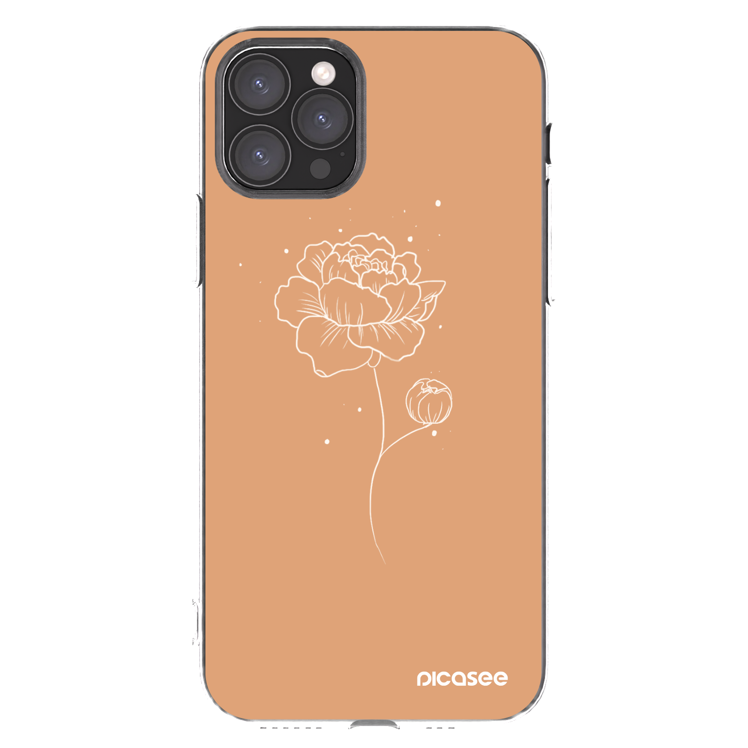 Picasee husă transparentă din silicon pentru Apple iPhone 11 Pro - Peonies