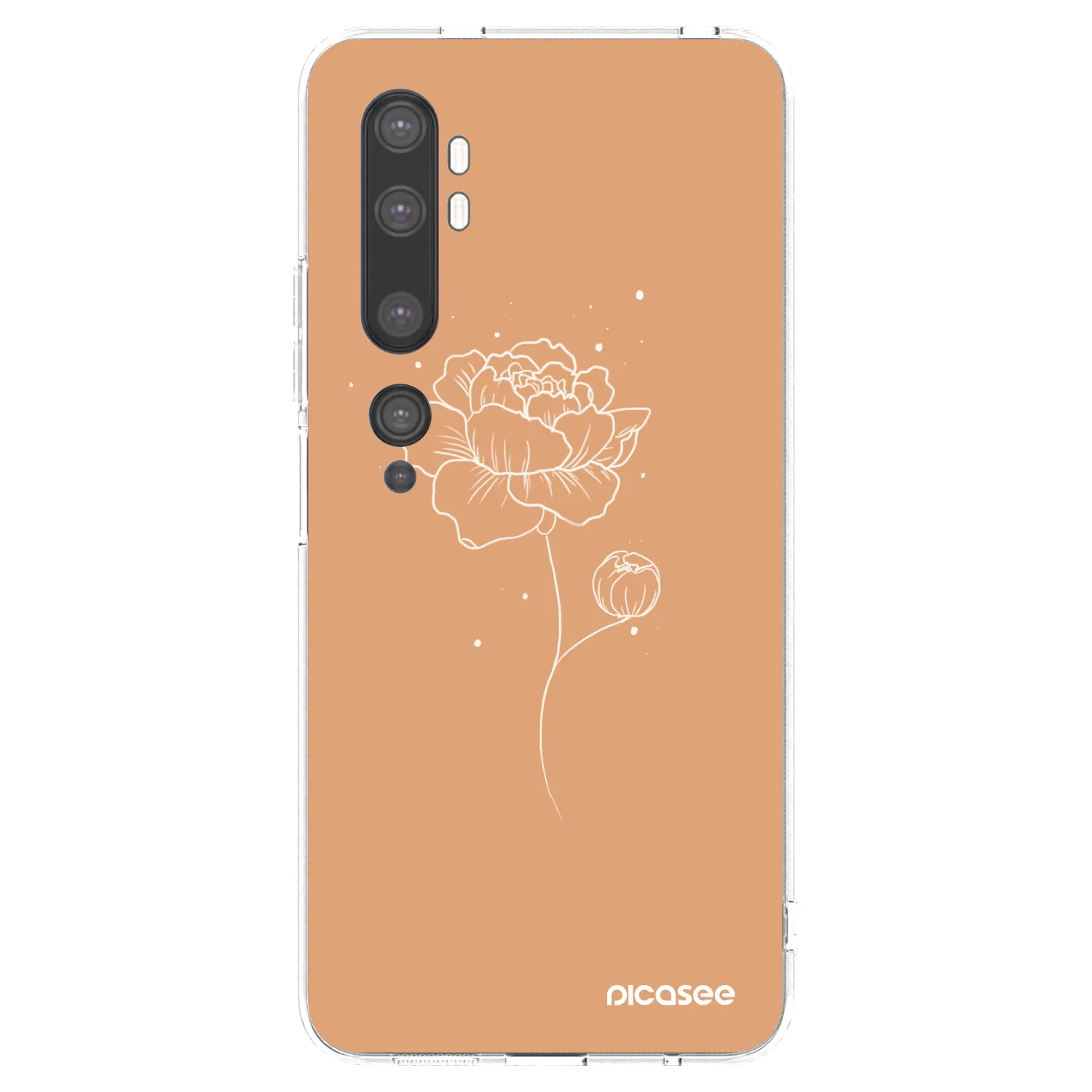 Picasee husă transparentă din silicon pentru Xiaomi Mi Note 10 (Pro) - Peonies