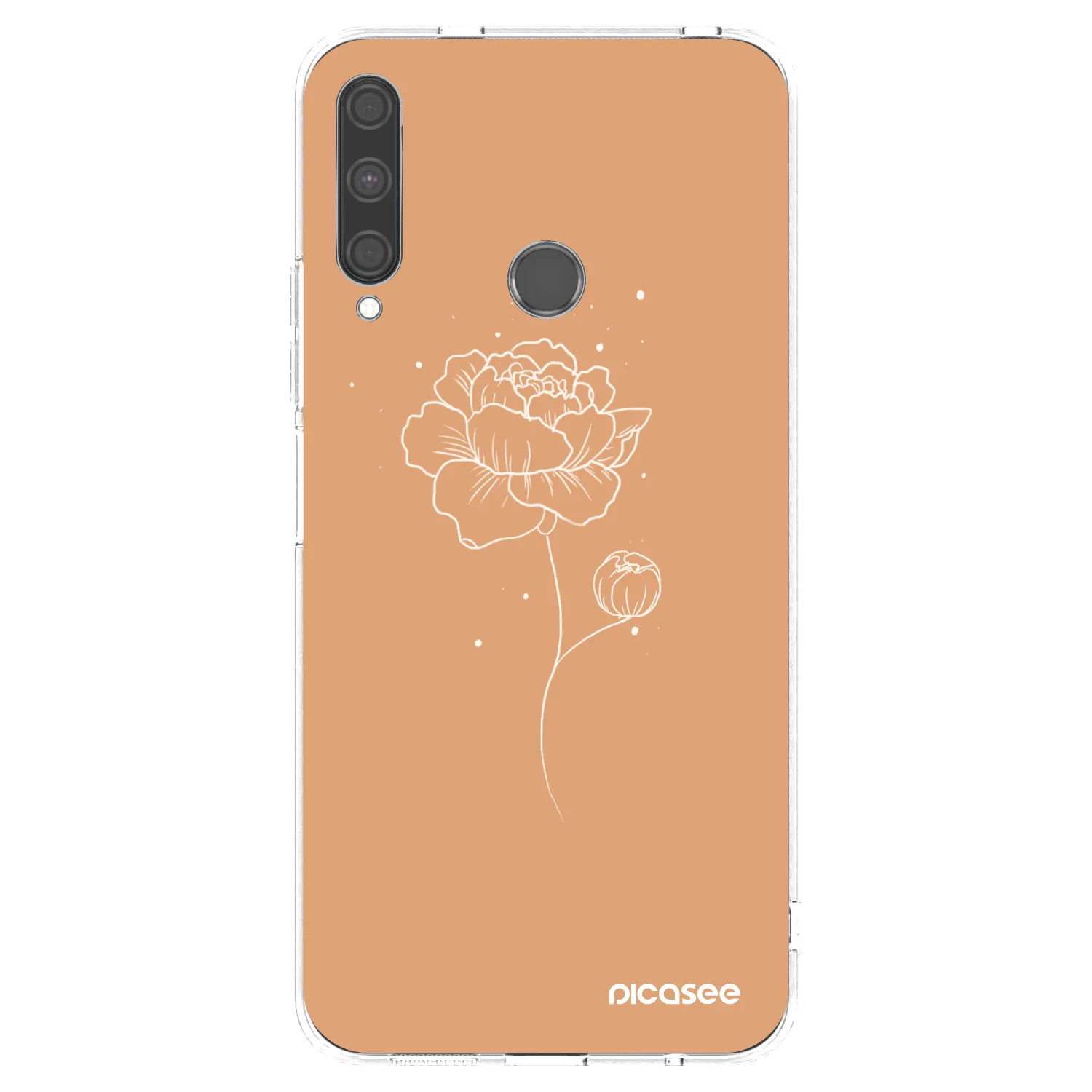 Picasee husă transparentă din silicon pentru Huawei P40 Lite E - Peonies