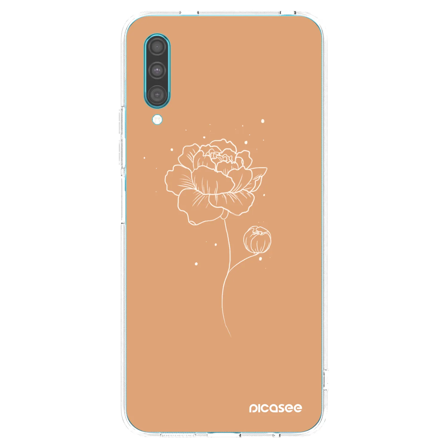 Picasee husă transparentă din silicon pentru Samsung Galaxy A30s A307F - Peonies