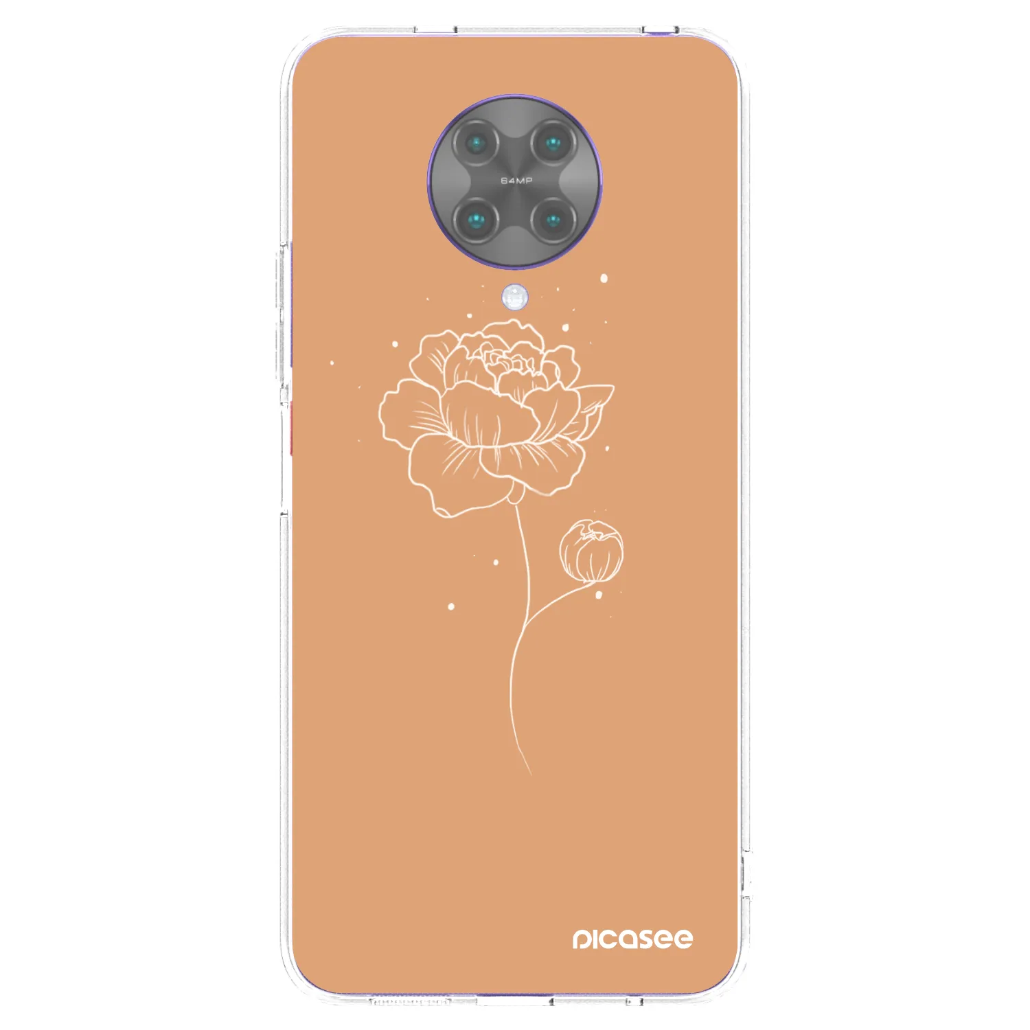 Picasee husă transparentă din silicon pentru Xiaomi Poco F2 Pro - Peonies