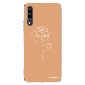 Picasee husă transparentă din silicon pentru Honor 9X Pro - Peonies