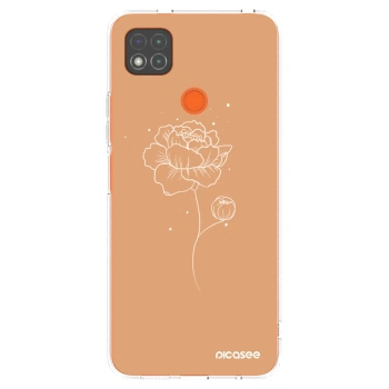 Picasee husă transparentă din silicon pentru Xiaomi Redmi 9C - Peonies