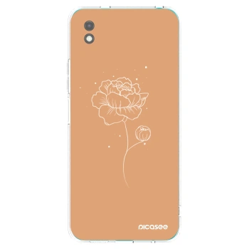 Picasee husă neagră din silicon pentru Xiaomi Redmi 9A - Peonies