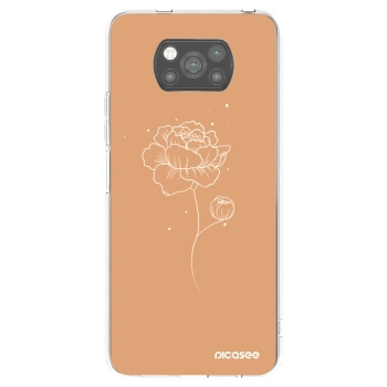 Picasee husă neagră din silicon pentru Xiaomi Poco X3 Pro - Peonies