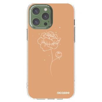 Picasee husă transparentă din silicon pentru Apple iPhone 13 Pro Max - Peonies
