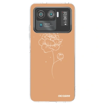 Picasee husă transparentă din silicon pentru Xiaomi Mi 11 Ultra - Peonies