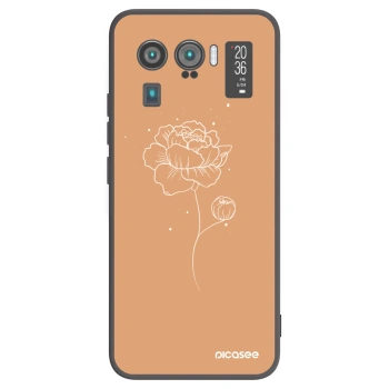 Picasee husă neagră din silicon pentru Xiaomi Mi 11 Ultra - Peonies