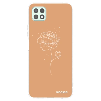 Picasee husă transparentă din silicon pentru Samsung Galaxy A22 A226B 5G - Peonies