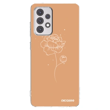 Picasee husă transparentă din silicon pentru Samsung Galaxy A52s 5G A528B - Peonies