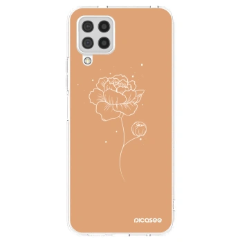 Picasee husă transparentă din silicon pentru Samsung Galaxy A22 A225F 4G - Peonies