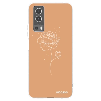 Picasee husă transparentă din silicon pentru Vivo Y72 5G - Peonies