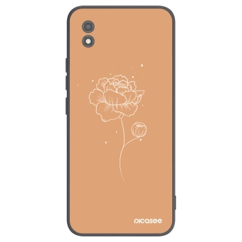 Picasee husă neagră din silicon pentru Realme C11 (2021) - Peonies