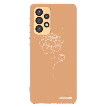 Picasee husă transparentă din silicon pentru Samsung Galaxy A33 5G A336 - Peonies