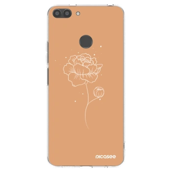 Picasee husă transparentă din silicon pentru Huawei P Smart - Peonies