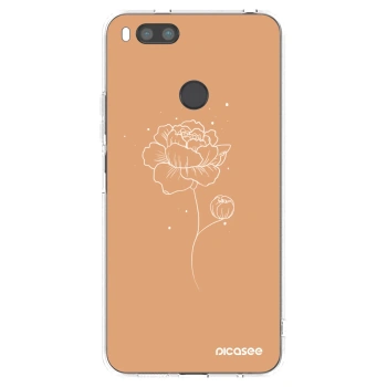 Picasee husă transparentă din silicon pentru Xiaomi Redmi A1 - Peonies