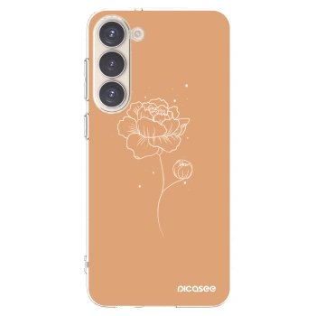 Picasee husă transparentă din silicon pentru Samsung Galaxy S23+ 5G - Peonies