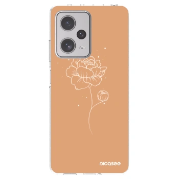 Picasee husă transparentă din silicon pentru Xiaomi Redmi Note 12 Pro+ 5G - Peonies