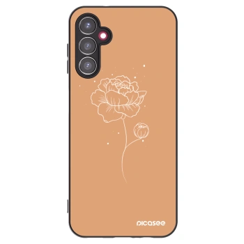 Picasee husă neagră din silicon pentru Samsung Galaxy A14 5G A146P - Peonies