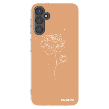 Picasee husă transparentă din silicon pentru Samsung Galaxy A14 5G A146P - Peonies