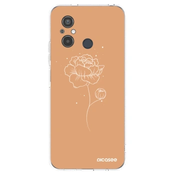 Picasee husă transparentă din silicon pentru Xiaomi Redmi 12C - Peonies