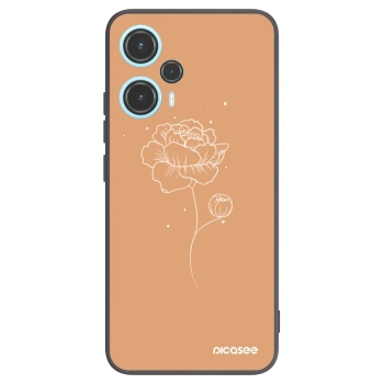 Picasee husă neagră din silicon pentru Xiaomi Poco F5 - Peonies