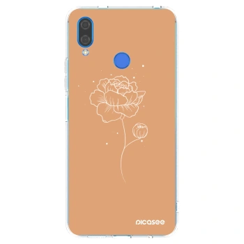 Picasee husă transparentă din silicon pentru Huawei Nova 3 - Peonies