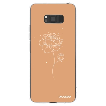 Picasee husă transparentă din silicon pentru Samsung Galaxy S8 G950F - Peonies