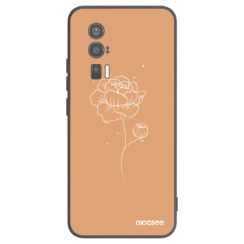 Picasee husă neagră din silicon pentru Xiaomi Poco F5 Pro 5G - Peonies