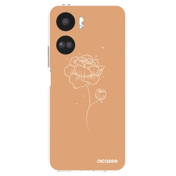 Picasee husă transparentă din silicon pentru Honor 90 Lite 5G - Peonies