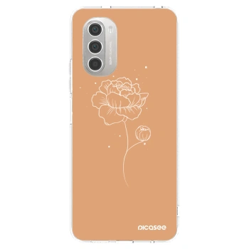 Picasee husă transparentă din silicon pentru Motorola Moto G51 - Peonies