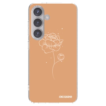 Picasee husă transparentă din silicon pentru Samsung Galaxy S24 S921B 5G - Peonies