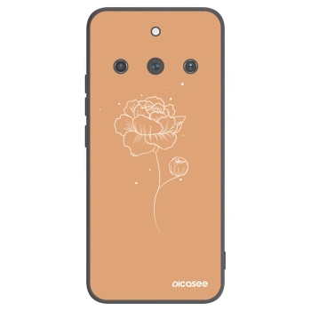 Picasee husă neagră din silicon pentru Realme 11 Pro+ - Peonies