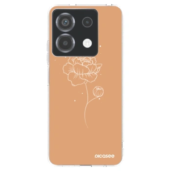 Picasee husă transparentă din silicon pentru Xiaomi Poco X6 - Peonies