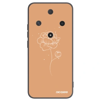 Picasee husă neagră din silicon pentru Honor Magic6 Lite 5G - Peonies