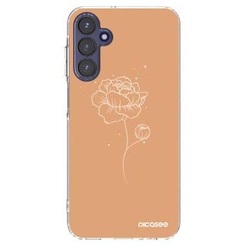 Picasee husă transparentă din silicon pentru Samsung Galaxy A15 A155F 4G - Peonies