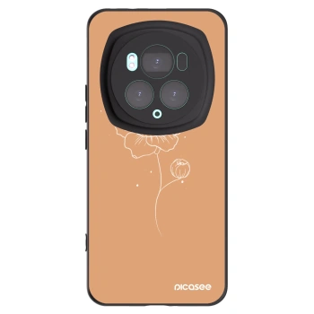 Picasee husă neagră din silicon pentru Honor Magic6 Pro - Peonies