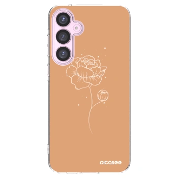 Picasee husă transparentă din silicon pentru Samsung Galaxy A55 5G A556B - Peonies