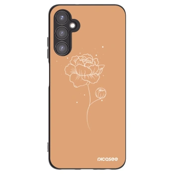 Picasee husă neagră din silicon pentru Samsung Galaxy A05s A057G - Peonies