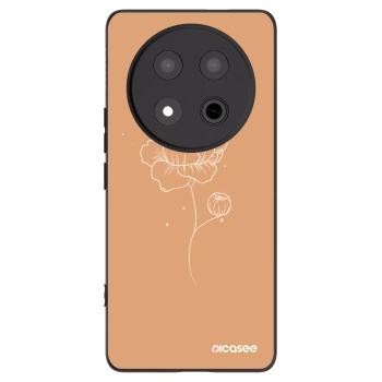 Picasee husă neagră din silicon pentru Honor Magic7 Lite 5G - Peonies