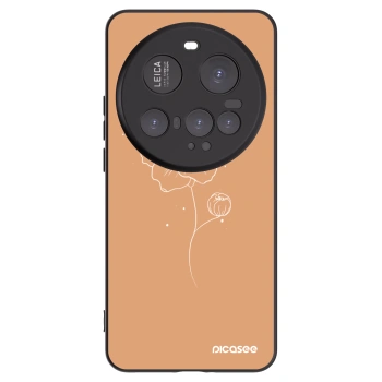 Picasee husă neagră din silicon pentru Xiaomi 15 Ultra - Peonies