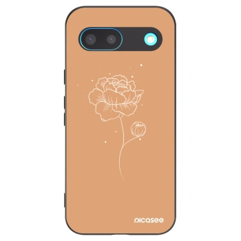 Picasee husă neagră din silicon pentru Google Pixel 8 - Peonies